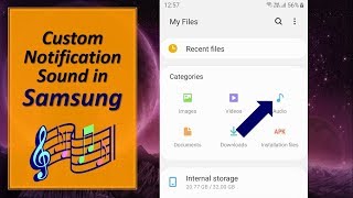 How to Set Custom Notification Sound in Samsung [upl. by Kucik]