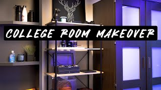 College Guys Dorm Room Makeover  BUDGET EDITION UNDER 100 [upl. by Aeret]