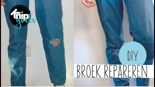 DIY broek repareren  KNIPgirl Rachel [upl. by Nedarb]