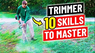 How to Use a String Trimmer  10 Skills to Master [upl. by Normand]