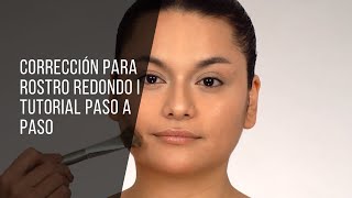 CORRECCIÓN PARA ROSTRO REDONDO TUTORIAL PASO A PASO  TUMAKEUP [upl. by Ienttirb]