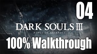 Dark Souls 3 Ashes of Ariandel  Walkthrough Part 4 Snowy Mountain Pass [upl. by Aicemak]