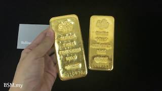 1 kilo gold bar PAMP [upl. by Adnylem]