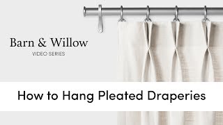 How to Hang Pleated Draperies [upl. by Erastus]