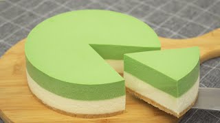 Matcha Cheesecake No Oven [upl. by Hoxie]