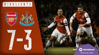 🔥WALCOTT ON FIRE  Arsenal 73 Newcastle United  Classic highlights  2012 [upl. by Yeaton]