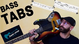 The Beatles  Get Back BASS COVER  PLAY ALONG TAB  SCORE [upl. by Nyloj]