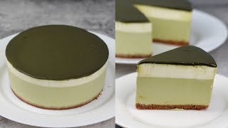 NOBAKE MATCHA CHEESECAKE [upl. by Heid]