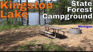 Kingston Lake Michigan State Forest Campground Overview [upl. by Etra]