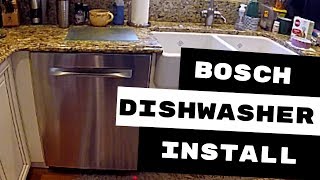 BOSCH DISHWASHER INSTALLATION AVOID THESE 3 MISTAKES [upl. by Atileda]