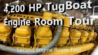 4200 HP Tug Boat Engine Room Tour [upl. by Lleval658]