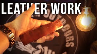 Leatherwork for Beginners  Leather Craft  How To  Basic Skills Tutorial [upl. by Samaj492]