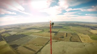 Worlds Tallest TV Tower Climb without Safety Equipment 475m [upl. by Nomyar]