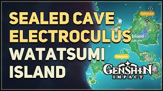 Watatsumi Island Sealed Cave Electroculus Genshin Impact [upl. by Tezile]