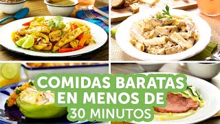 Comidas baratas en menos de 30 minutos  Kiwilimón [upl. by Farnsworth921]