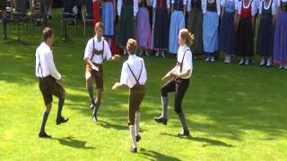 Austrian traditional folk dance Haidauer amp Osterwitzer Schuhplattler [upl. by Maibach]