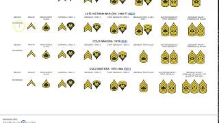 US Army Enlisted Ranks [upl. by Washburn772]