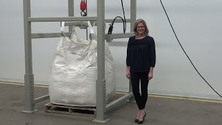 Bulk Bag Super Sack Unloading System Demonstration [upl. by Grimona145]