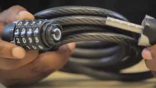 How to reset a Kryptonite Combo Cable [upl. by Nuahsed]