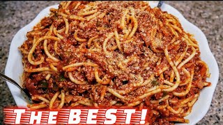 Classic Spaghetti and Meat Sauce  Meat Sauce Recipe  The simple way [upl. by Noraf]