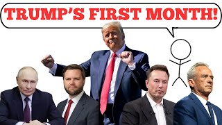 Everything You Missed From Trumps First Month In Office [upl. by Kho]