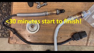 EASY DIY  VW Audi 20T Primary Upstream Oxygen Sensor Replacement [upl. by Ettezzus]