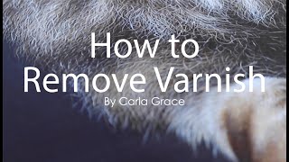 How to Remove Varnish from a smooth painting [upl. by Colvin]