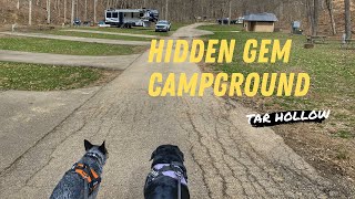 A hidden gem campground  Tar Hollow State Park Ohio [upl. by Krystle]