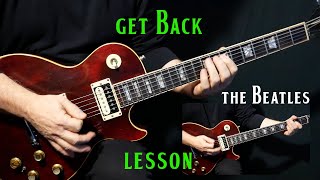 how to play quotGet Backquot on guitar by The Beatles  guitar lesson tutorial [upl. by Neumeyer]