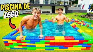 CONSTRUIMOS UNA PISCINA DE LEGOS EN CASA [upl. by Westerfield]