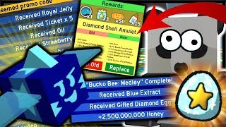 NEW CODE FREE GIFTED DIAMOND EGG amp 25 BILLION REWARD  Roblox Bee Swarm Simulator [upl. by Deibel]