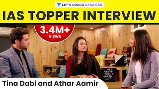 Tina Dabi and Athar Aamir  IAS Topper Interview on Life after cracking UPSC CSEIAS Exam [upl. by Myra]