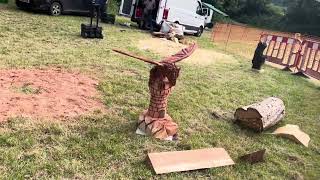 A fabulous range of wooden sculpture at Caerleon festival 2024 [upl. by Araht]