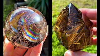 Shimmering Rutilated Quartz Crystals [upl. by Ahouh]