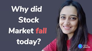 Why Stock Market Crashed today  Why did stock market fall today shorts [upl. by Hgiel]