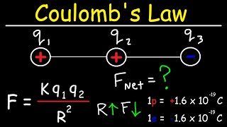 Coulombs Law  Net Electric Force amp Point Charges [upl. by Wescott]