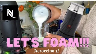 How To Foam Milk With Aeroccino 3 Make Coffee With Foam Tips amp Tricks  Easy Foamed Latte Recipe [upl. by Bove]