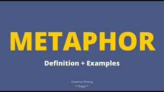 METAPHOR  Definition  Examples 🐇🐢 [upl. by Stoughton]