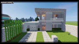 Minecraft  Diorite Block House Tutorial [upl. by Yztim]