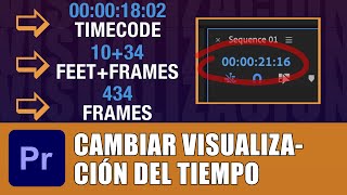 Cambia la VISUALIZACIÓN del tiempo en las secuencias de Premiere [upl. by Darill]