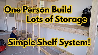 How to build simple Garage Storage Shelves [upl. by Amaryl592]