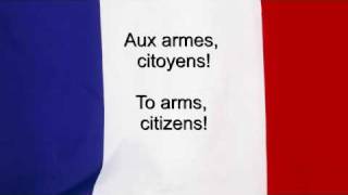 quotLa Marseillaisequot  France National anthem French amp English lyrics [upl. by Anastasio141]