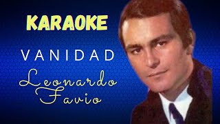 KARAOKE VANIDAD LEONARDO FAVIO [upl. by Nalyak617]