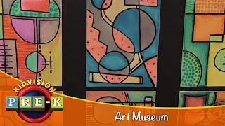 Art Museum  Virtual Field Trip  KidVision PreK [upl. by Ialocin]