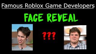 Famous Roblox Game Developers  Face Reveal [upl. by Netsyrk]