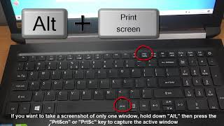 How To Take a Screenshot on Acer laptop [upl. by Eenej]