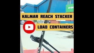 Containers Handling Reach Stacker Kalmar [upl. by Orvie192]