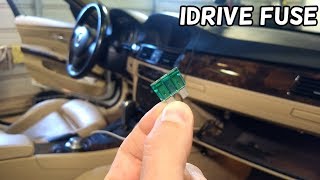 iDrive FUSE LOCATION BMW E90 E91 E92 E93 [upl. by Arluene]