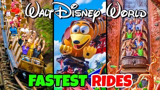 Top 10 Fastest Rides at Walt Disney World [upl. by Anol]