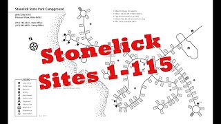 Stonelick State Park Campground  Sites 1115 Ohio [upl. by Yejus]